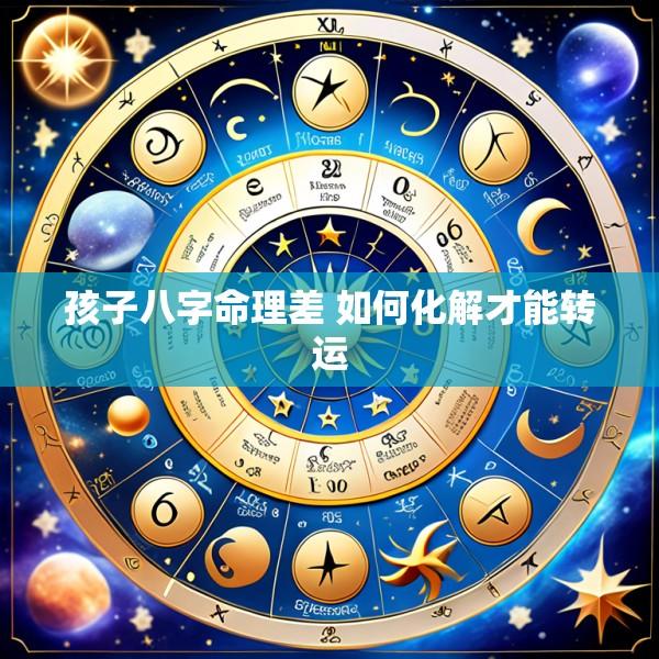 孩子八字命理差 如何化解才能转运