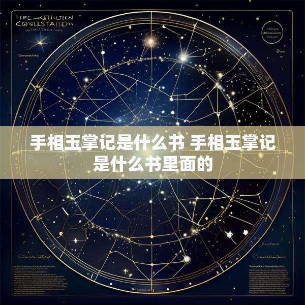 手相玉掌记是什么书 手相玉掌记是什么书里面的