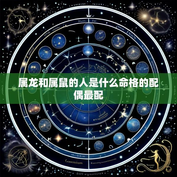 属龙和属鼠的人是什么命格的配偶最配