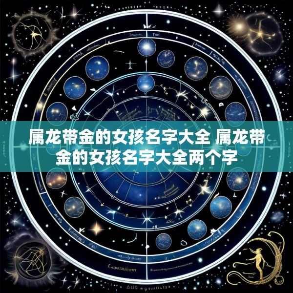 属龙带金的女孩名字大全 属龙带金的女孩名字大全两个字