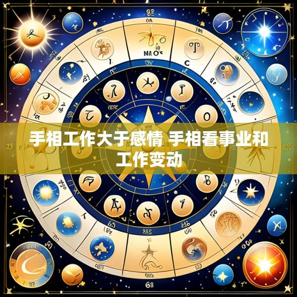 手相工作大于感情 手相看事业和工作变动