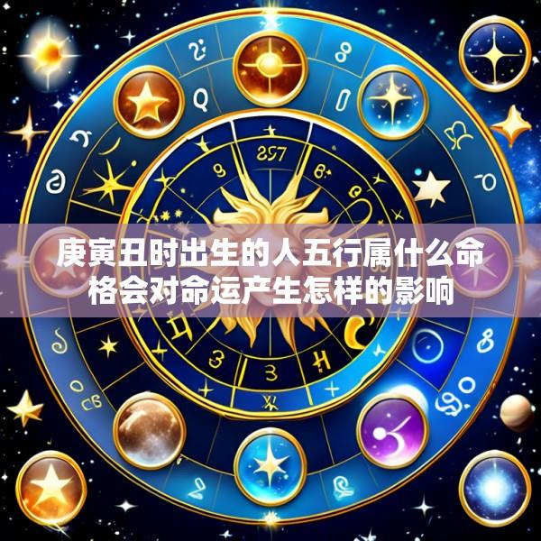 庚寅丑时出生的人五行属什么命格会对命运产生怎样的影响