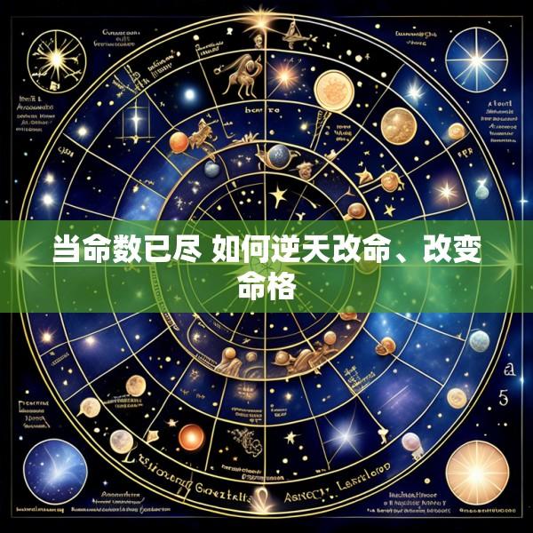 当命数已尽 如何逆天改命、改变命格