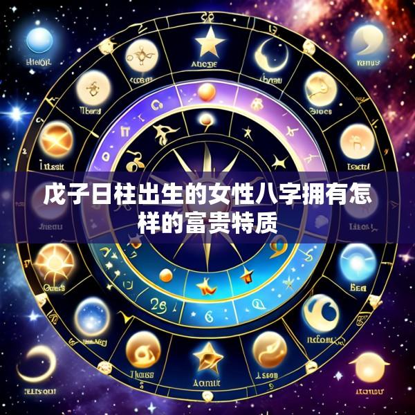 戊子日柱出生的女性八字拥有怎样的富贵特质