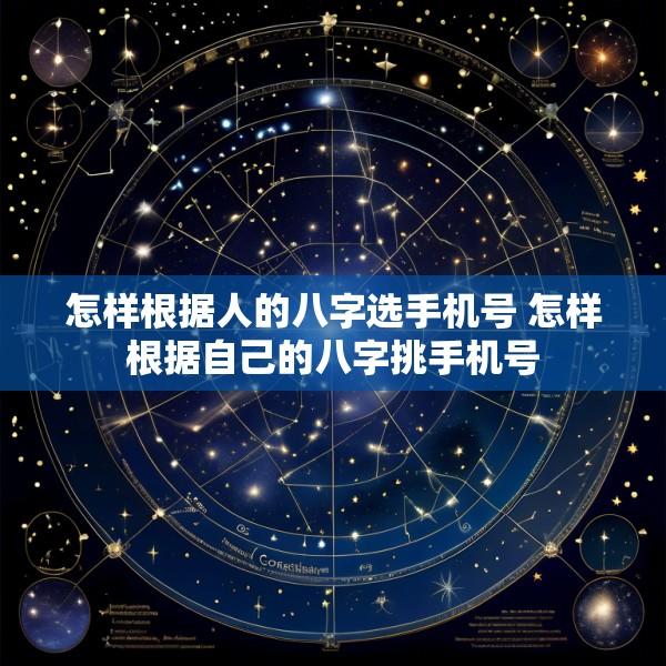 怎样根据人的八字选手机号 怎样根据自己的八字挑手机号