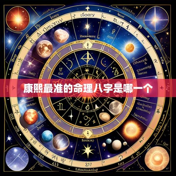 康熙最准的命理八字是哪一个