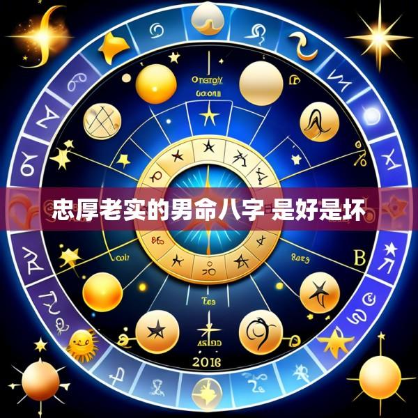 忠厚老实的男命八字 是好是坏