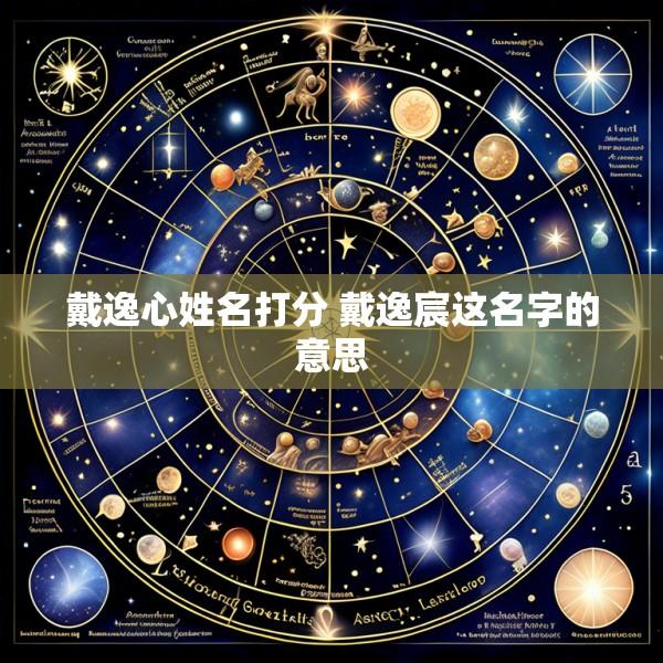戴逸心姓名打分 戴逸宸这名字的意思