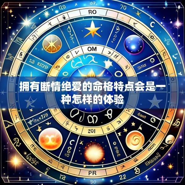 拥有断情绝爱的命格特点会是一种怎样的体验