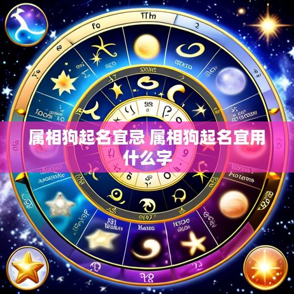 属相狗起名宜忌 属相狗起名宜用什么字
