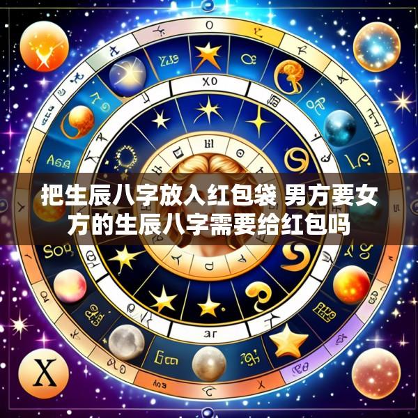把生辰八字放入红包袋 男方要女方的生辰八字需要给红包吗