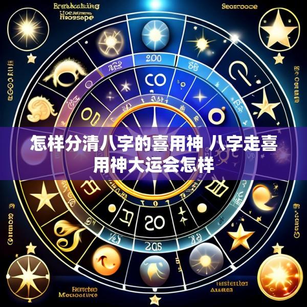 怎样分清八字的喜用神 八字走喜用神大运会怎样