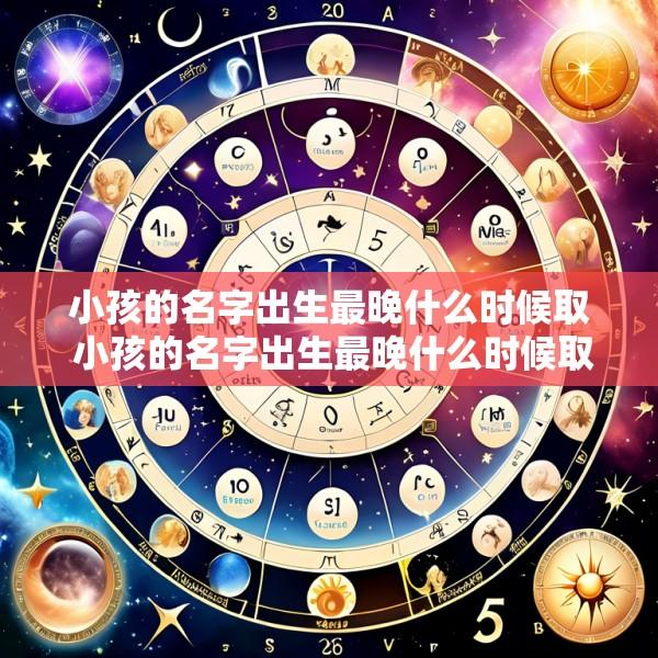 小孩的名字出生最晚什么时候取 小孩的名字出生最晚什么时候取名