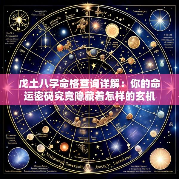 戊土八字命格查询详解：你的命运密码究竟隐藏着怎样的玄机