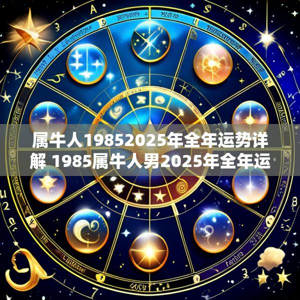 属牛人19852025年全年运势详解 1985属牛人男2025年全年运势详解