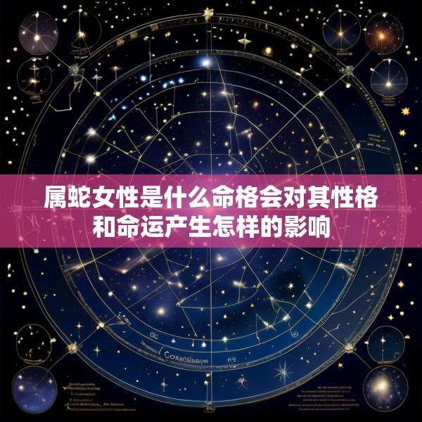 属蛇女性是什么命格会对其性格和命运产生怎样的影响