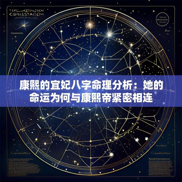 康熙的宜妃八字命理分析：她的命运为何与康熙帝紧密相连
