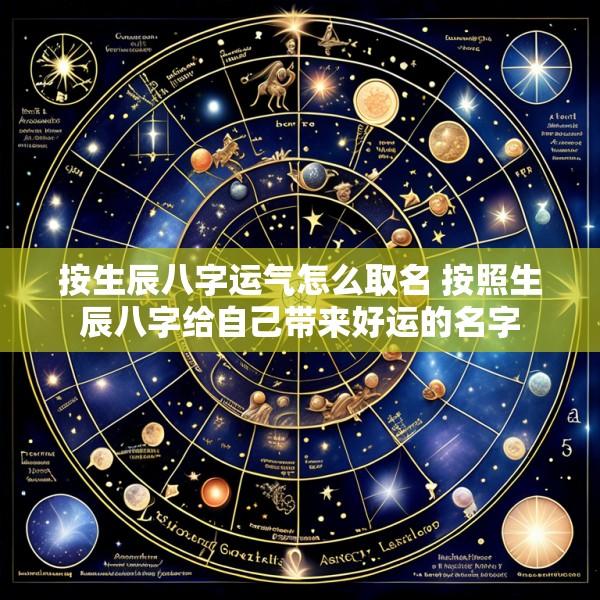 按生辰八字运气怎么取名 按照生辰八字给自己带来好运的名字