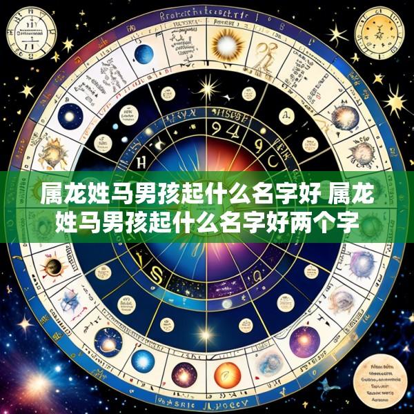 属龙姓马男孩起什么名字好 属龙姓马男孩起什么名字好两个字
