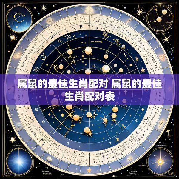 属鼠的最佳生肖配对 属鼠的最佳生肖配对表