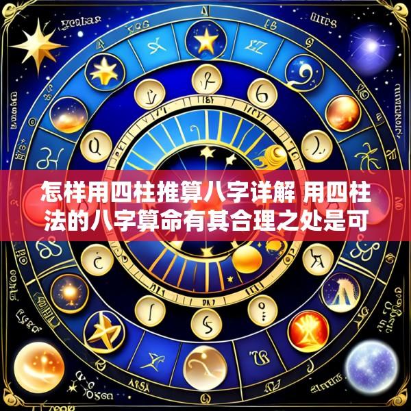 怎样用四柱推算八字详解 用四柱法的八字算命有其合理之处是可信的