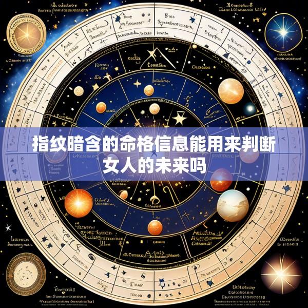指纹暗含的命格信息能用来判断女人的未来吗
