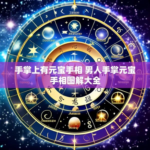 手掌上有元宝手相 男人手掌元宝手相图解大全
