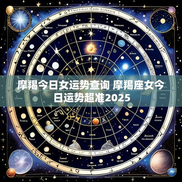摩羯今日女运势查询 摩羯座女今日运势超准2025