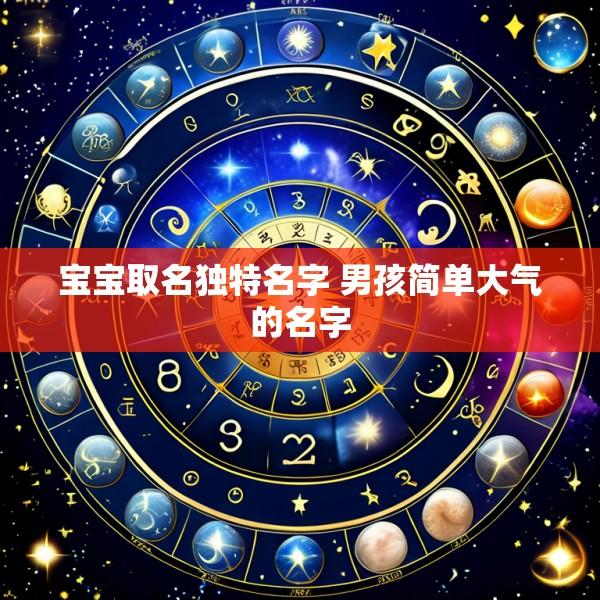 宝宝取名独特名字 男孩简单大气的名字