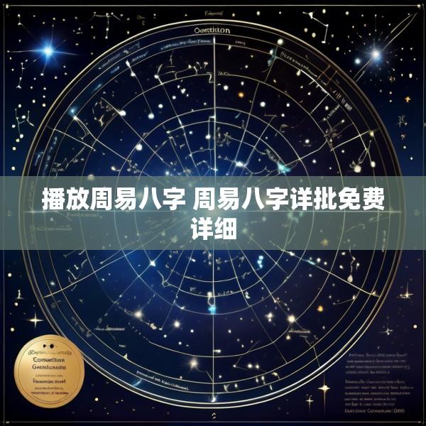 播放周易八字 周易八字详批免费详细