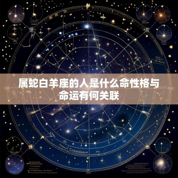 属蛇白羊座的人是什么命性格与命运有何关联