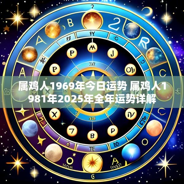 属鸡人1969年今日运势 属鸡人1981年2025年全年运势详解