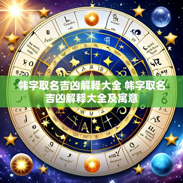 帏字取名吉凶解释大全 帏字取名吉凶解释大全及寓意