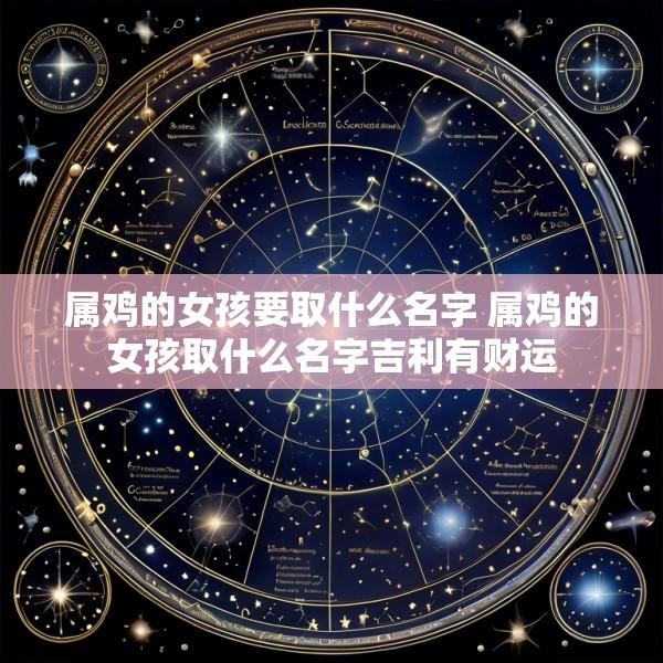 属鸡的女孩要取什么名字 属鸡的女孩取什么名字吉利有财运