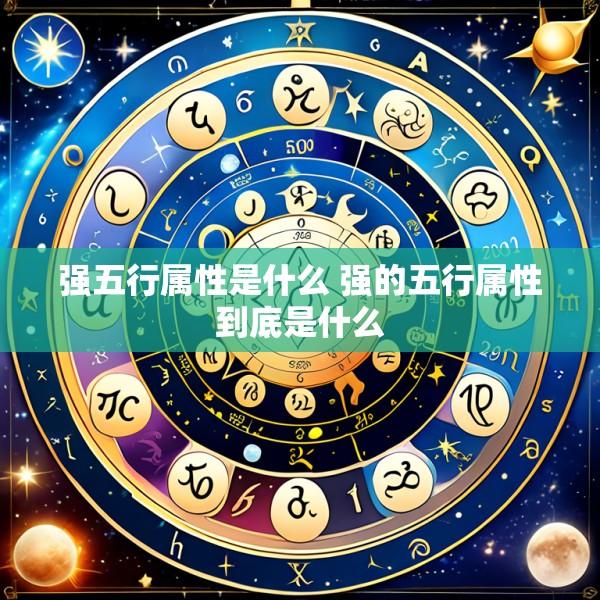 强五行属性是什么 强的五行属性到底是什么