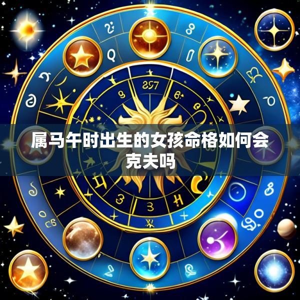 属马午时出生的女孩命格如何会克夫吗
