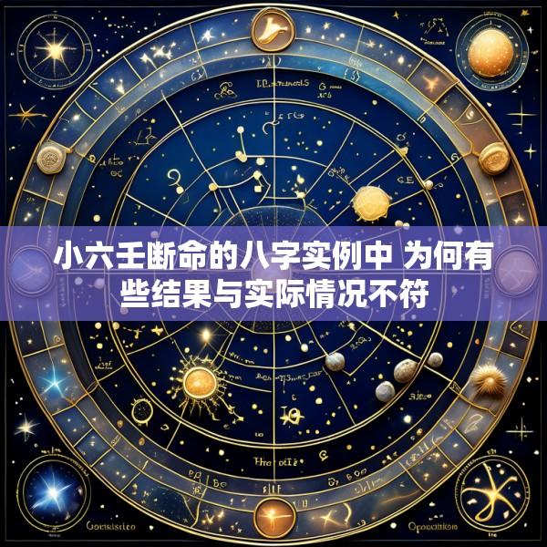 小六壬断命的八字实例中 为何有些结果与实际情况不符
