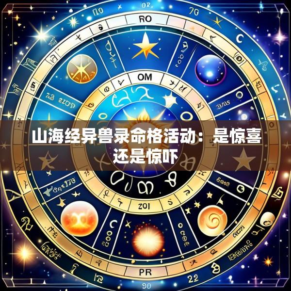 山海经异兽录命格活动:是惊喜还是惊吓