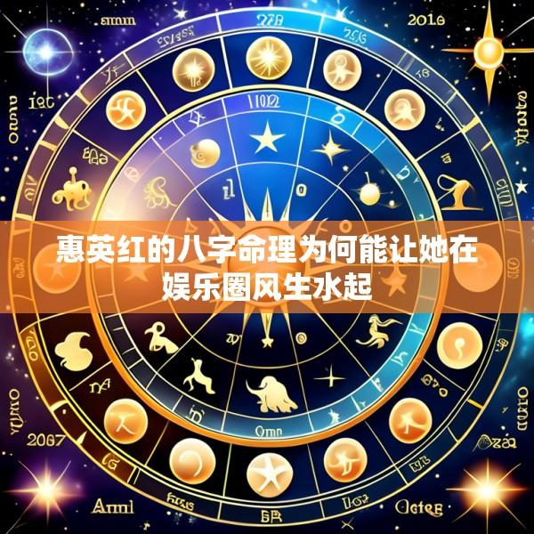 惠英红的八字命理为何能让她在娱乐圈风生水起