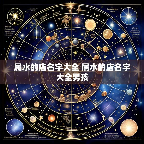 属水的店名字大全 属水的店名字大全男孩