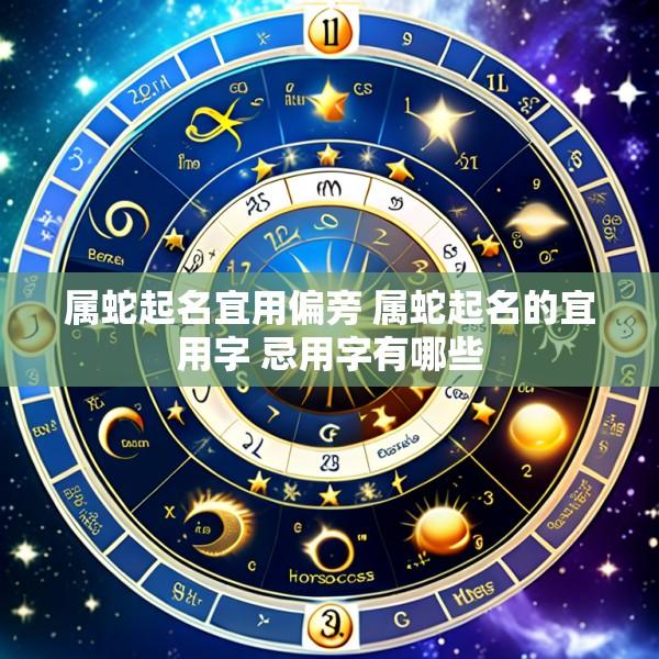 属蛇起名宜用偏旁 属蛇起名的宜用字 忌用字有哪些