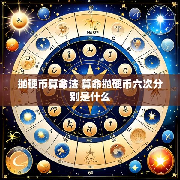 抛硬币算命法 算命抛硬币六次分别是什么