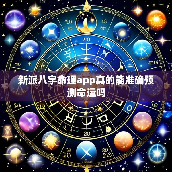 新派八字命理app真的能准确预测命运吗