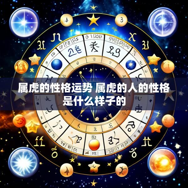 属虎的性格运势 属虎的人的性格是什么样子的