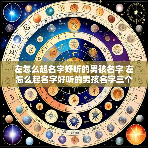 左怎么起名字好听的男孩名字 左怎么起名字好听的男孩名字三个字