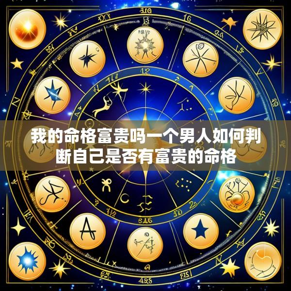我的命格富贵吗一个男人如何判断自己是否有富贵的命格