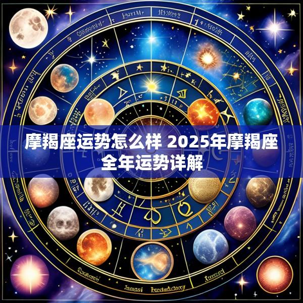 摩羯座运势怎么样 2025年摩羯座全年运势详解