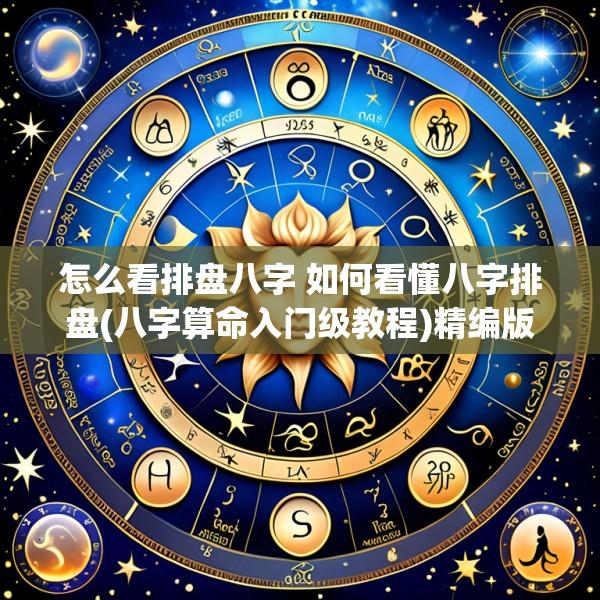 怎么看排盘八字 如何看懂八字排盘(八字算命入门级教程)精编版