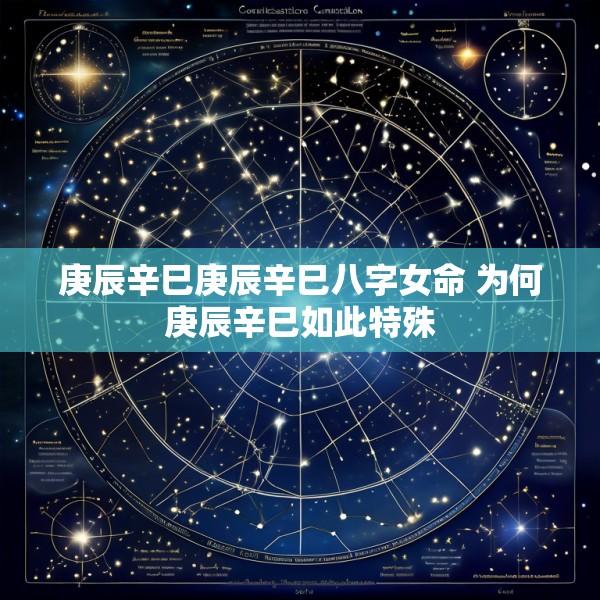 庚辰辛巳庚辰辛巳八字女命 为何庚辰辛巳如此特殊