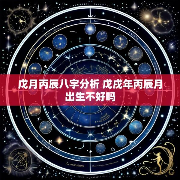 戊月丙辰八字分析 戊戌年丙辰月出生不好吗